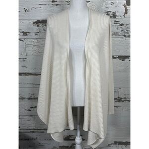 ATHLETA Solstice Ribbed Wrap Ivory Sz S EUC